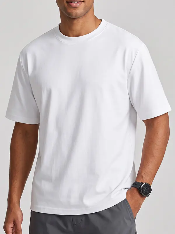 Men's Pure Cotton Crew Neck T-Shirt