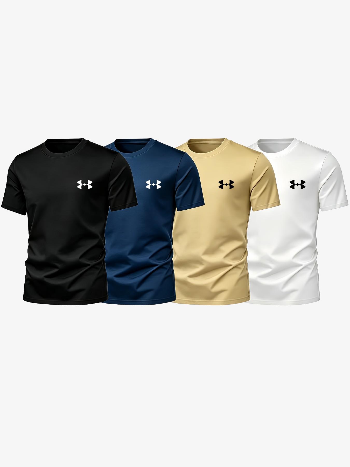Summer Men's Basic Sporty Short Sleeve T-Shirt, Breathable Quick-Dry, Casual Loose-Fit, Gym Training, Fitness T Shirt, Multi-Color, Graphic Pattern, Dry Fit Tees, Breathable Workout Tops, Dry Fit Shirts Summer Men's Basic Sporty Short Sleeve T-Shirt, Breathable Quick-Dry, Casual Loose-Fit, Gym Training, Fitness T Shirt, Multi-Color, Graphic Pattern, Dry Fit Tees, Breathable Workout Tops, Dry Fit Shirts