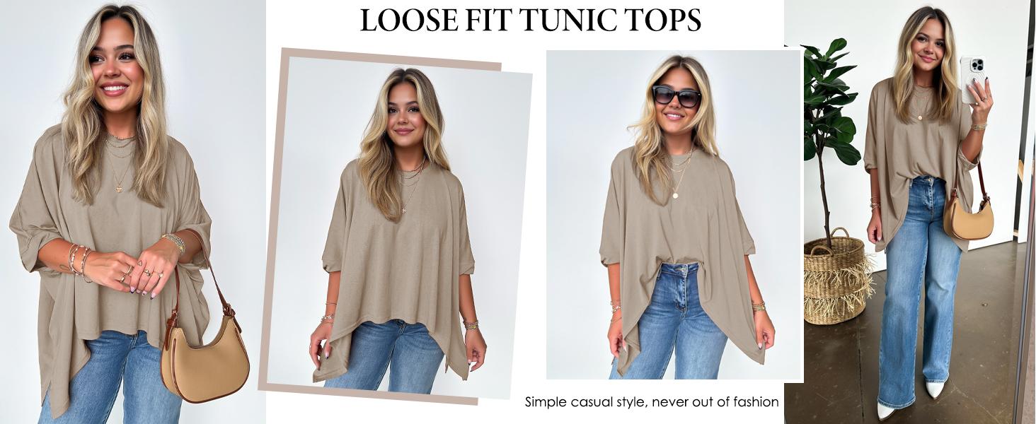 Tankaneo Womens Oversized Tshirts Batwing Short Sleeve Asymmetric Hem Tops Summer Casual Loose Fit Tunic Tee Shirts Tankaneo Womens Oversized Tshirts Batwing Short Sleeve Asymmetric Hem Tops Summer Casual Loose Fit Tunic Tee Shirts