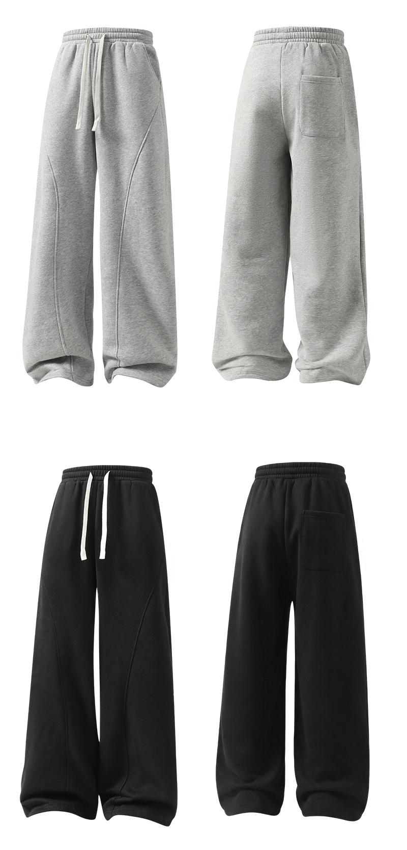 Men's Fleece Thermal Lined Sweatpants Oversize Drawstring Waist Casual Loose Pants for Fall Winter School Season Daily Wear Stylish Menswear Men's Fleece Thermal Lined Sweatpants Oversize Drawstring Waist Casual Loose Pants for Fall Winter School Season Daily Wear Stylish Menswear
