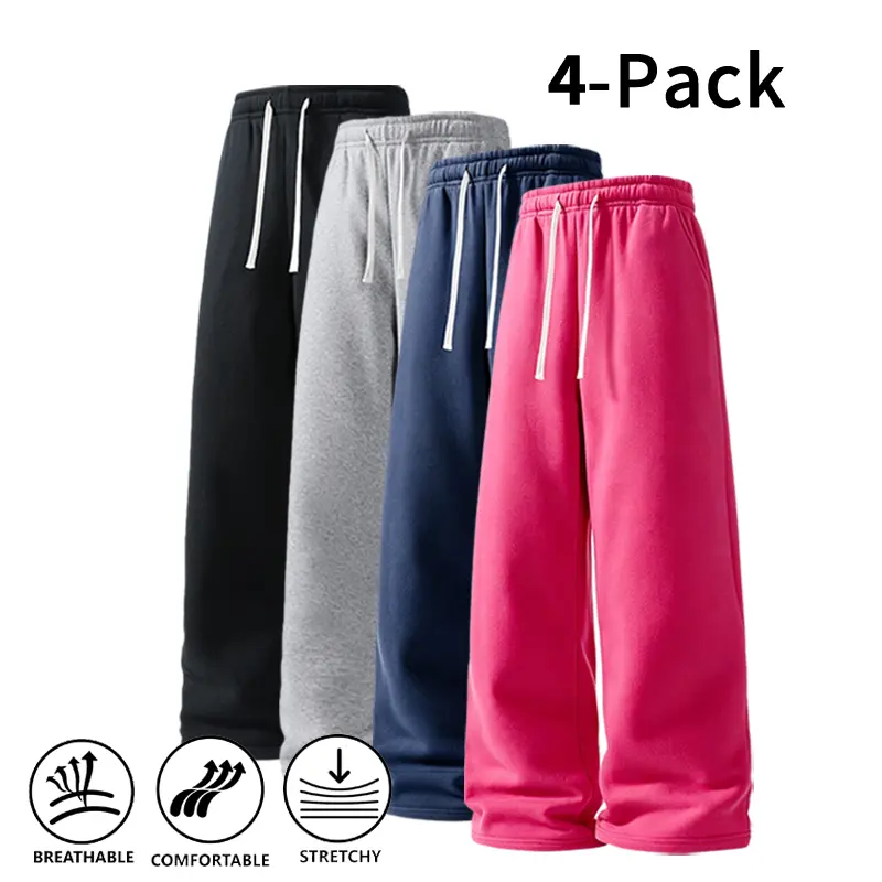 Ultra-Soft Wide-Leg Sweatpants for Men - Fall & Winter Styles