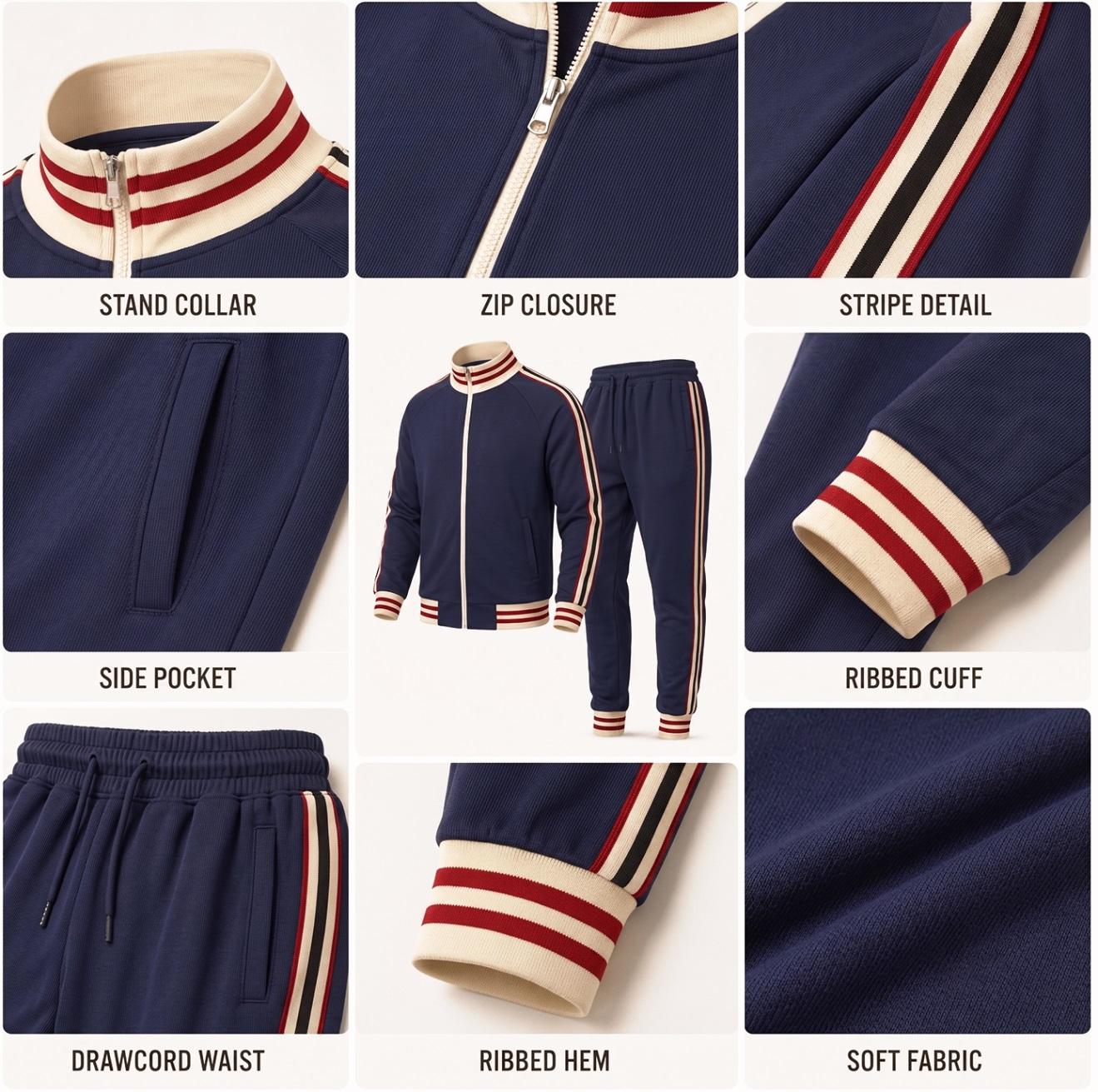 Men’s Retro Milano Graphic Two Piece Tracksuit, Zip Track Jacket with Ribbed Trim and Matching Elastic Waist Jogger Pants, Contrast Side Stripe Sportswear Set for Casual Wear, Walking and Travel Men’s Retro Milano Graphic Two Piece Tracksuit, Zip Track Jacket with Ribbed Trim and Matching Elastic Waist Jogger Pants, Contrast Side Stripe Sportswear Set for Casual Wear, Walking and Travel