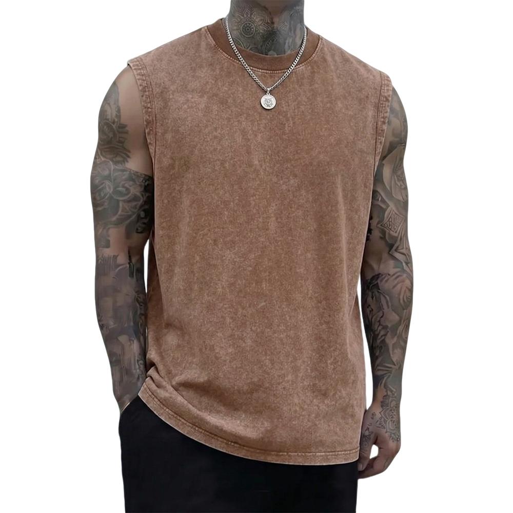 Men’s 3-Pack 230g Pure Cotton Heavyweight Vintage Sleeveless Undershirts/Tank Tops, Menswear Casual Plain Clothes, Soft Skin-Friendly Fabric, Unisex Loose Retro Fit, Machine Washable, Suitable for Sports, Outdoor Cycling, Men’s Clothes Men’s 3-Pack 230g Pure Cotton Heavyweight Vintage Sleeveless Undershirts/Tank Tops, Menswear Casual Plain Clothes, Soft Skin-Friendly Fabric, Unisex Loose Retro Fit, Machine Washable, Suitable for Sports, Outdoor Cycling, Men’s Clothes