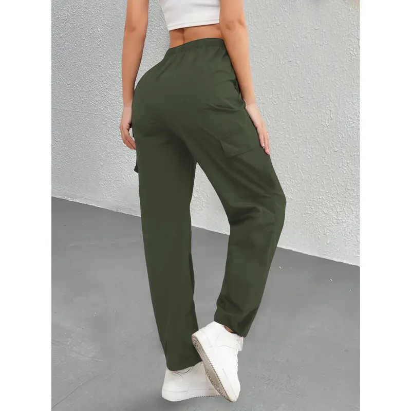 Women's High-Waisted Straight-Leg Athletic Pants