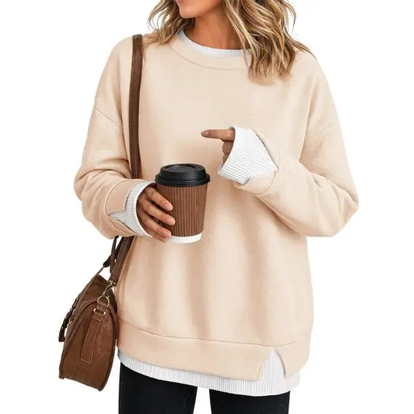Women's Faux-Layered Sweatshirt