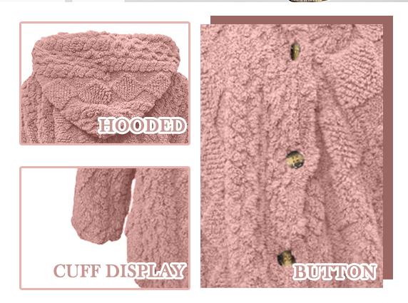 VVZ 2026 Women's Spring Fashion Jacquard Hooded Cardigan Long Sleeve Coat Womenswear Stylish Outerwear for Casual Daily Wear & School Activities Fit Knitwear VVZ 2026 Women's Spring Fashion Jacquard Hooded Cardigan Long Sleeve Coat Womenswear Stylish Outerwear for Casual Daily Wear & School Activities Fit Knitwear