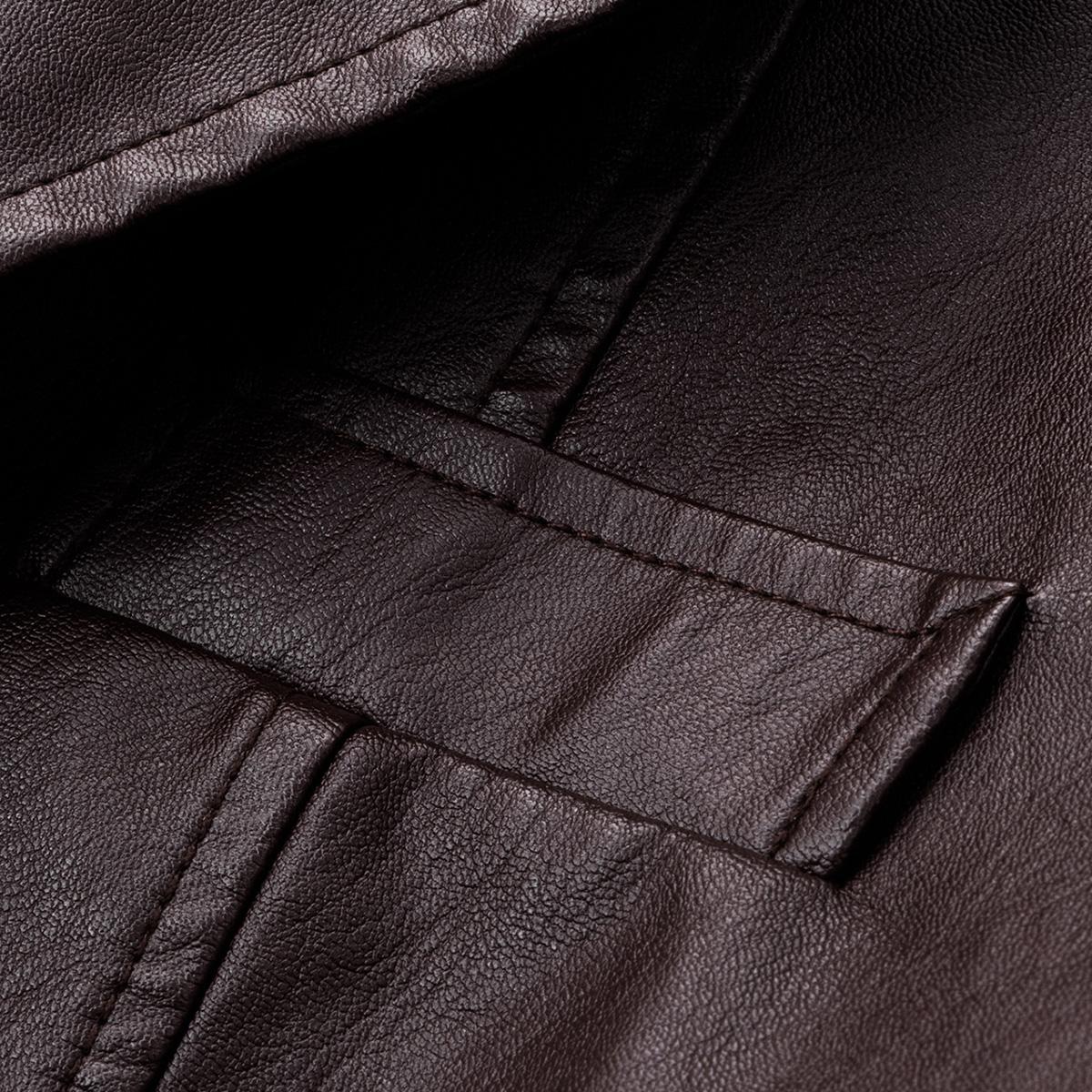 Close-up of jacket pocket detail