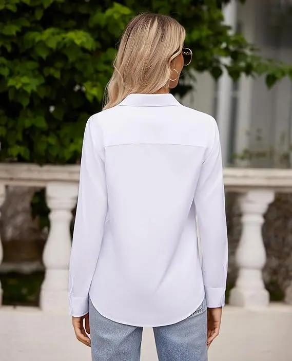 Women's Non-Iron Modal Long-Sleeve Shirt