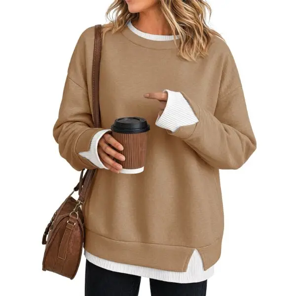 Women's Faux-Layered Sweatshirt