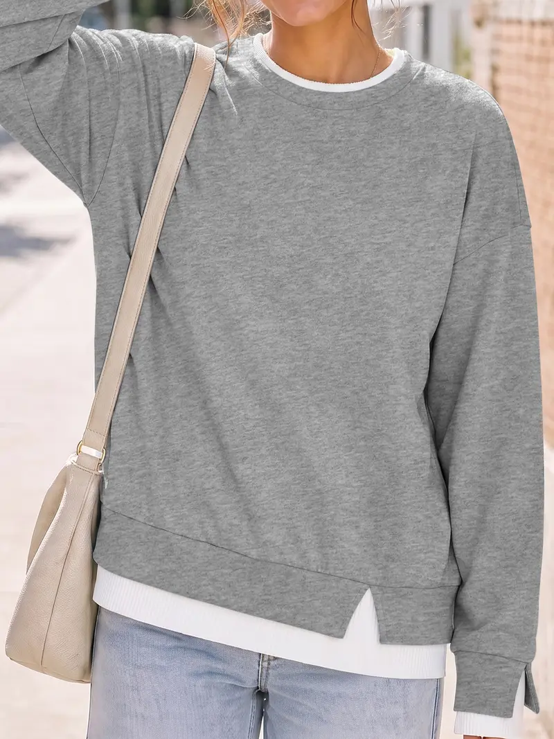 Women's Faux-Layered Sweatshirt