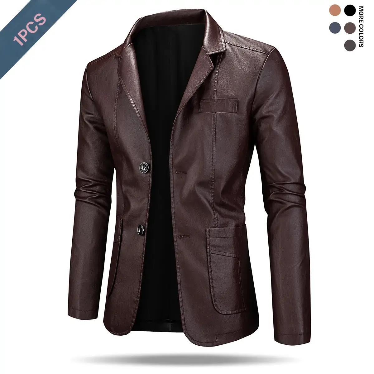 Men's classic fitted jacket front view