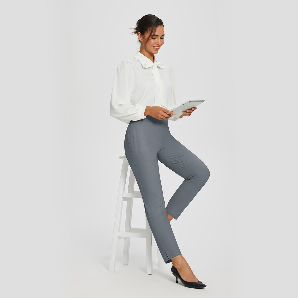 [Summer Essential] baleaf Women's Lightweight UPF50+ Quick Dry Ankle Pants with 4 Pockets Breathable Stretch for Commute Travel Hiking Golf Bottoms #SummerVibes