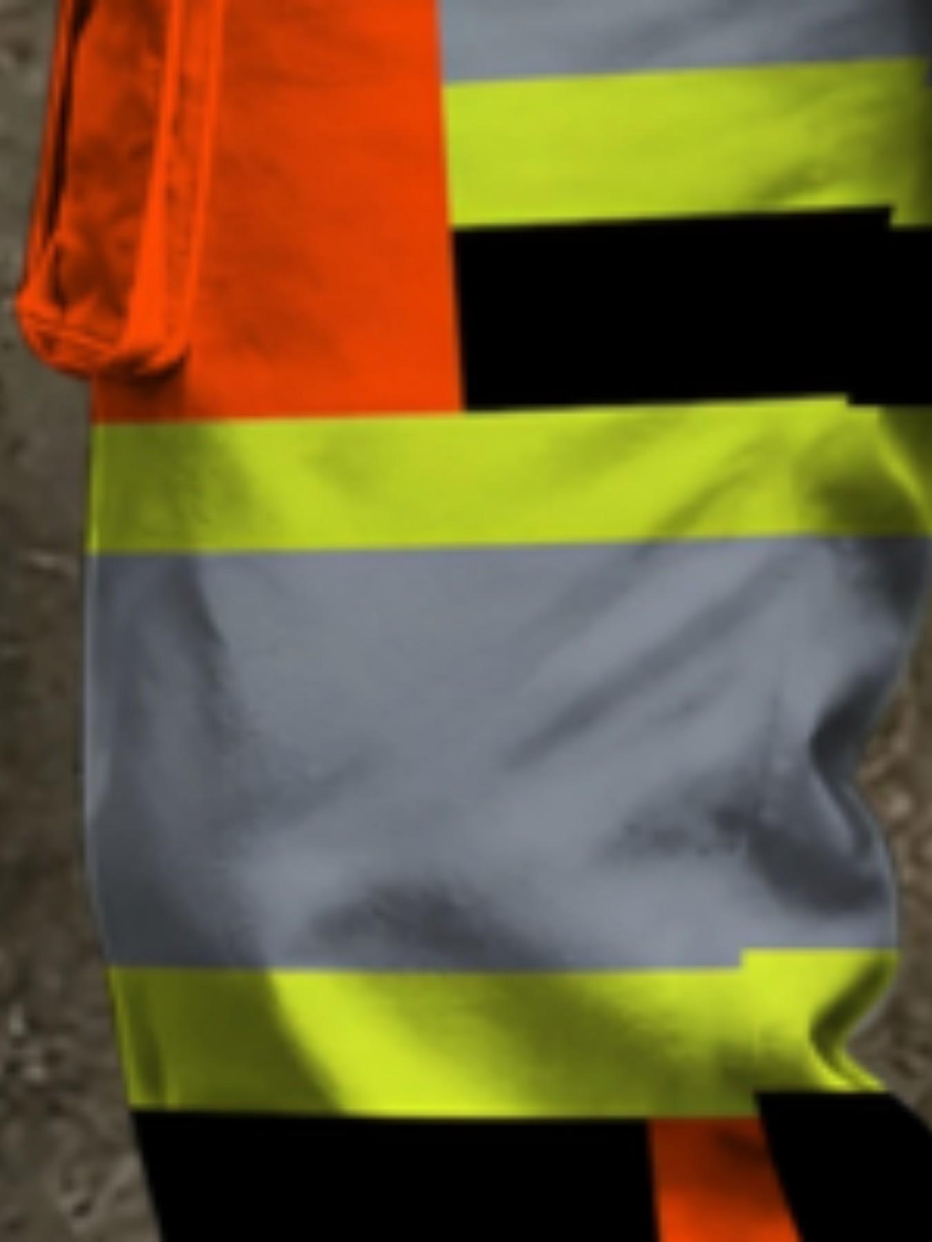 Patchwork High Visibility Full Print Cargo Pants, Emergency Rescue Workwear, Multi-Pocket Casual Long Pants, Man