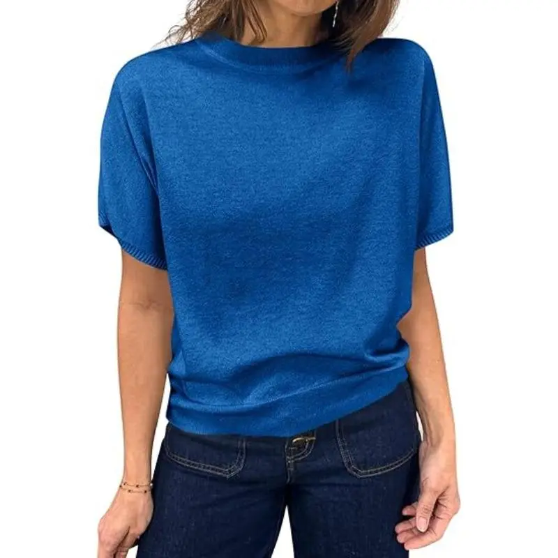 Women's short-sleeved sweater