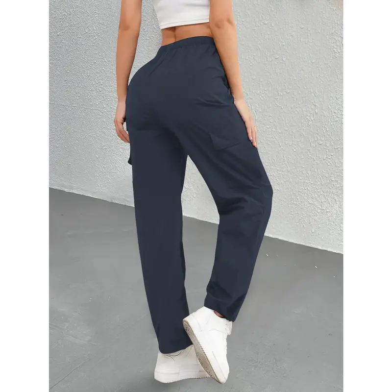 Women's High-Waisted Straight-Leg Athletic Pants