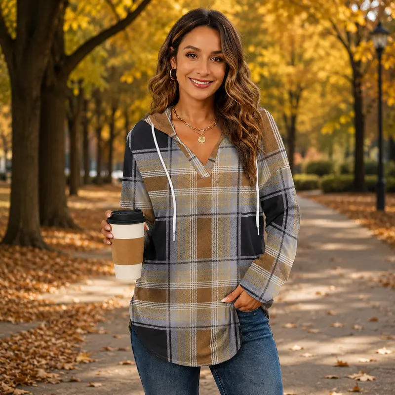 Women's Fashionable Hooded Sweatshirt