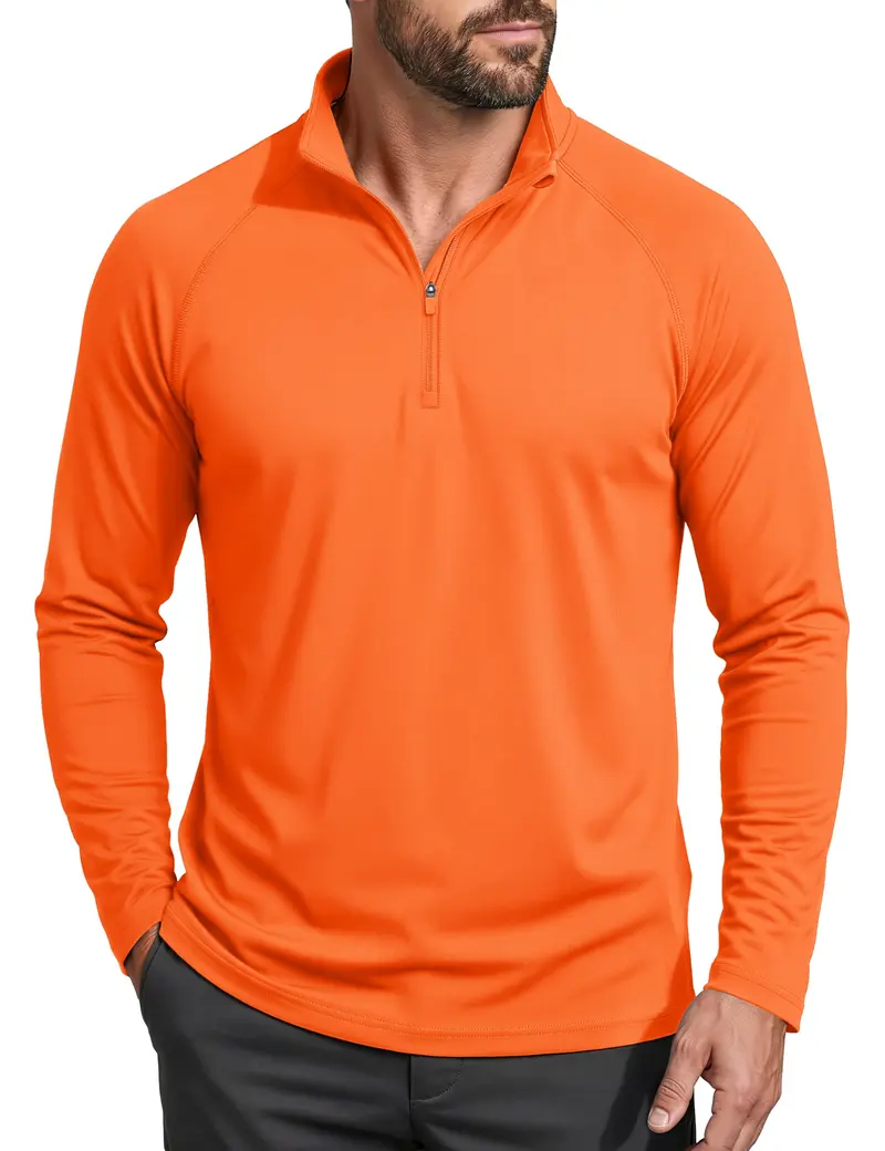 Men's 1/4-Zip Long-Sleeve Shirt – UPF 50+ Sun Protection