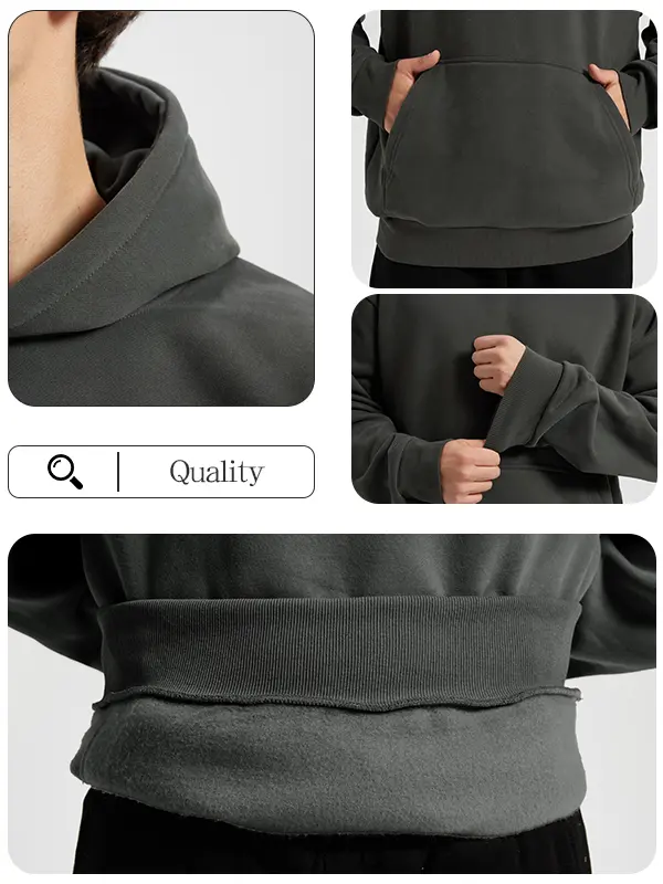 Men's Hoodie – Cotton-Blend Long-Sleeve Pullover