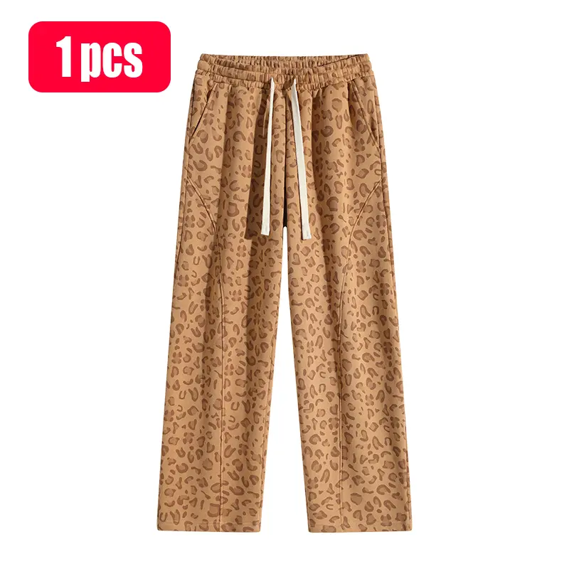 Men's loose-fit wide-leg sweatpants