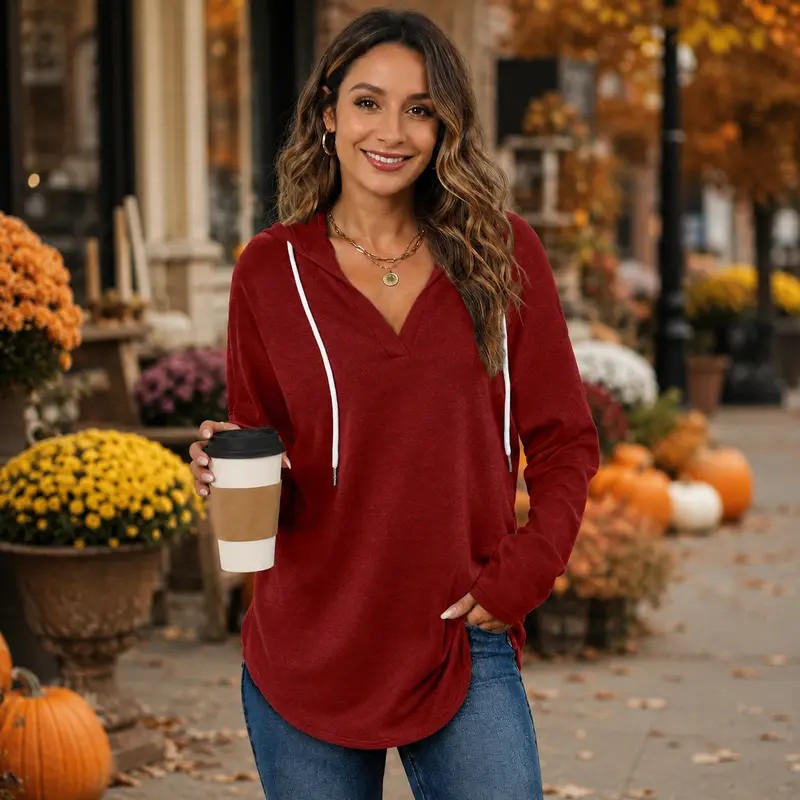 Women's Fashionable Hooded Sweatshirt