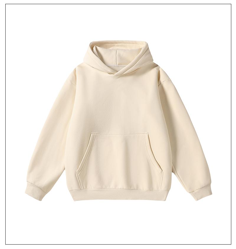 Men's Hoodie Cotton Blend Long Sleeve Pullover Regular Fit Soft Breathable Durable Everyday Comfort Machine Washable Casual Outdoor Urban Street Wear Black Beige