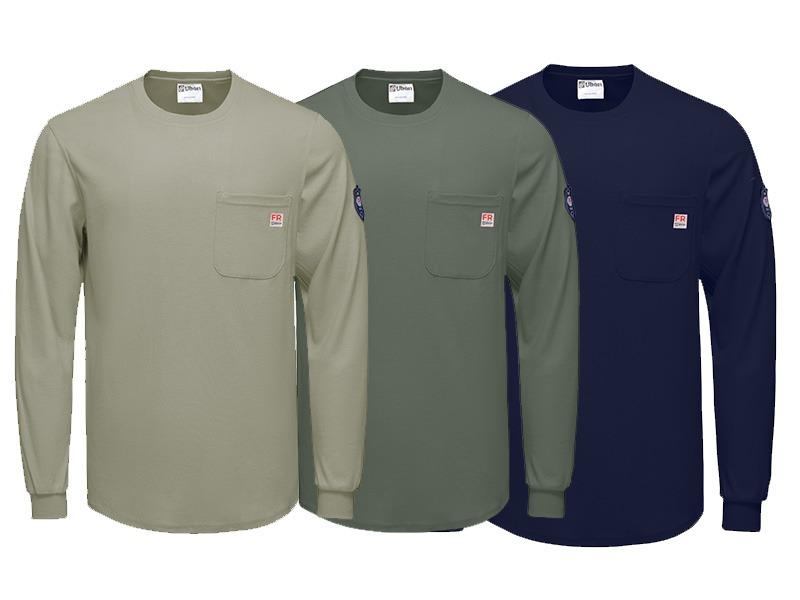 FR Shirts for Men Welding Shirt Flame Resistant Long Sleeve Work Shirts 7.5 Oz FR Clothing