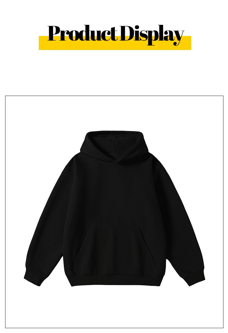 Men's Hoodie Cotton Blend Long Sleeve Pullover Regular Fit Soft Breathable Durable Everyday Comfort Machine Washable Casual Outdoor Urban Street Wear Black Beige