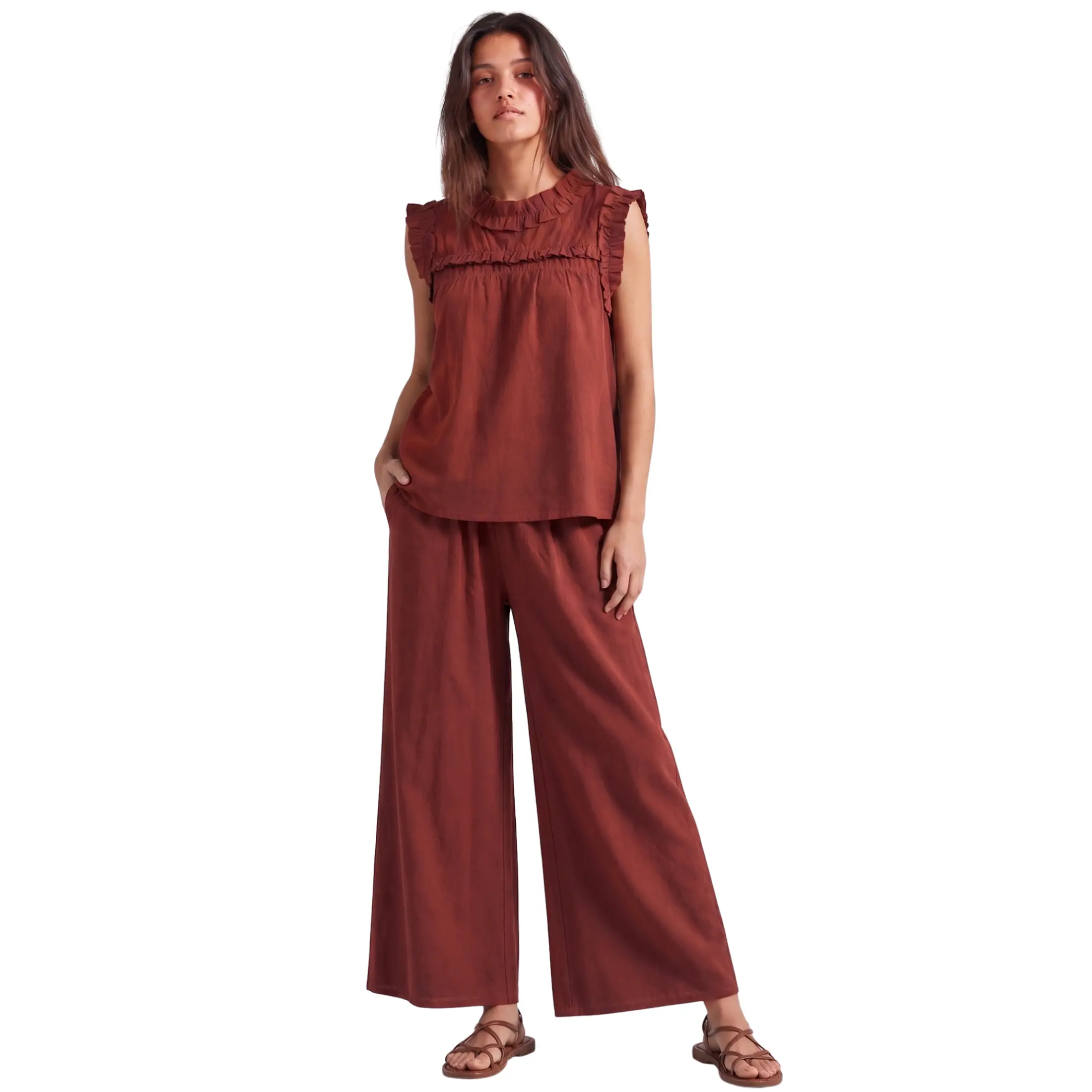 Women's Cotton-Linen Two-Piece Set