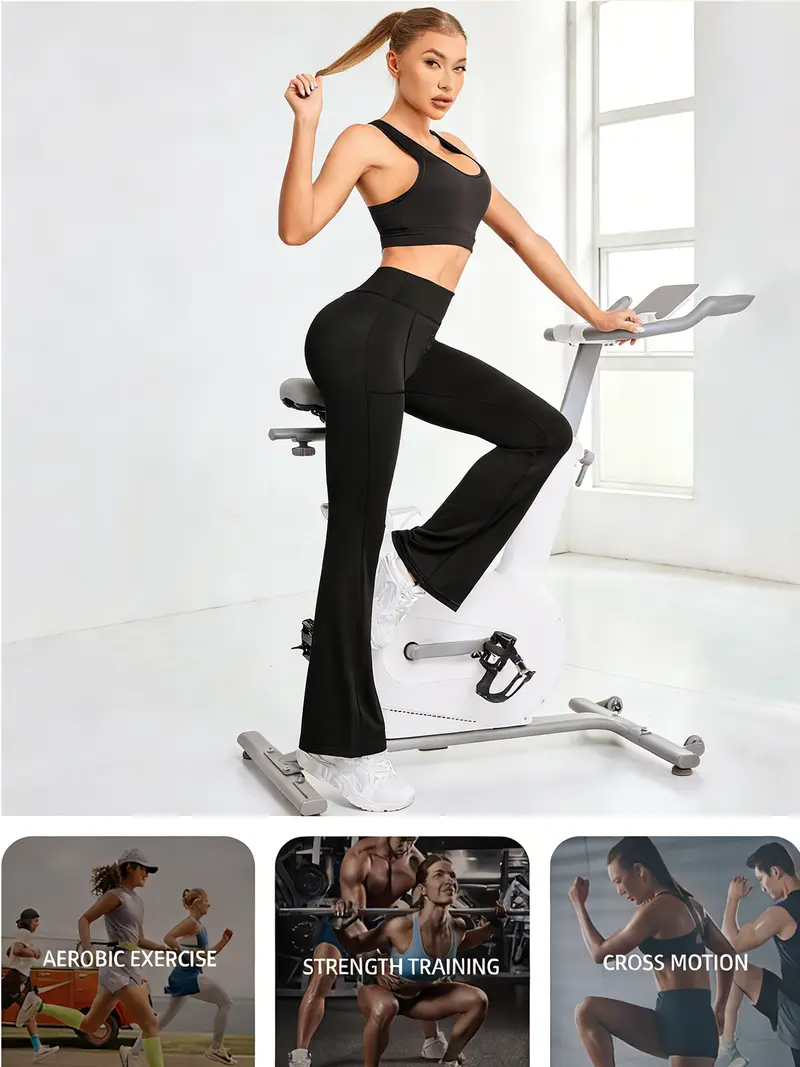 Women's High-Waisted Stretch Kick-Flare Pants