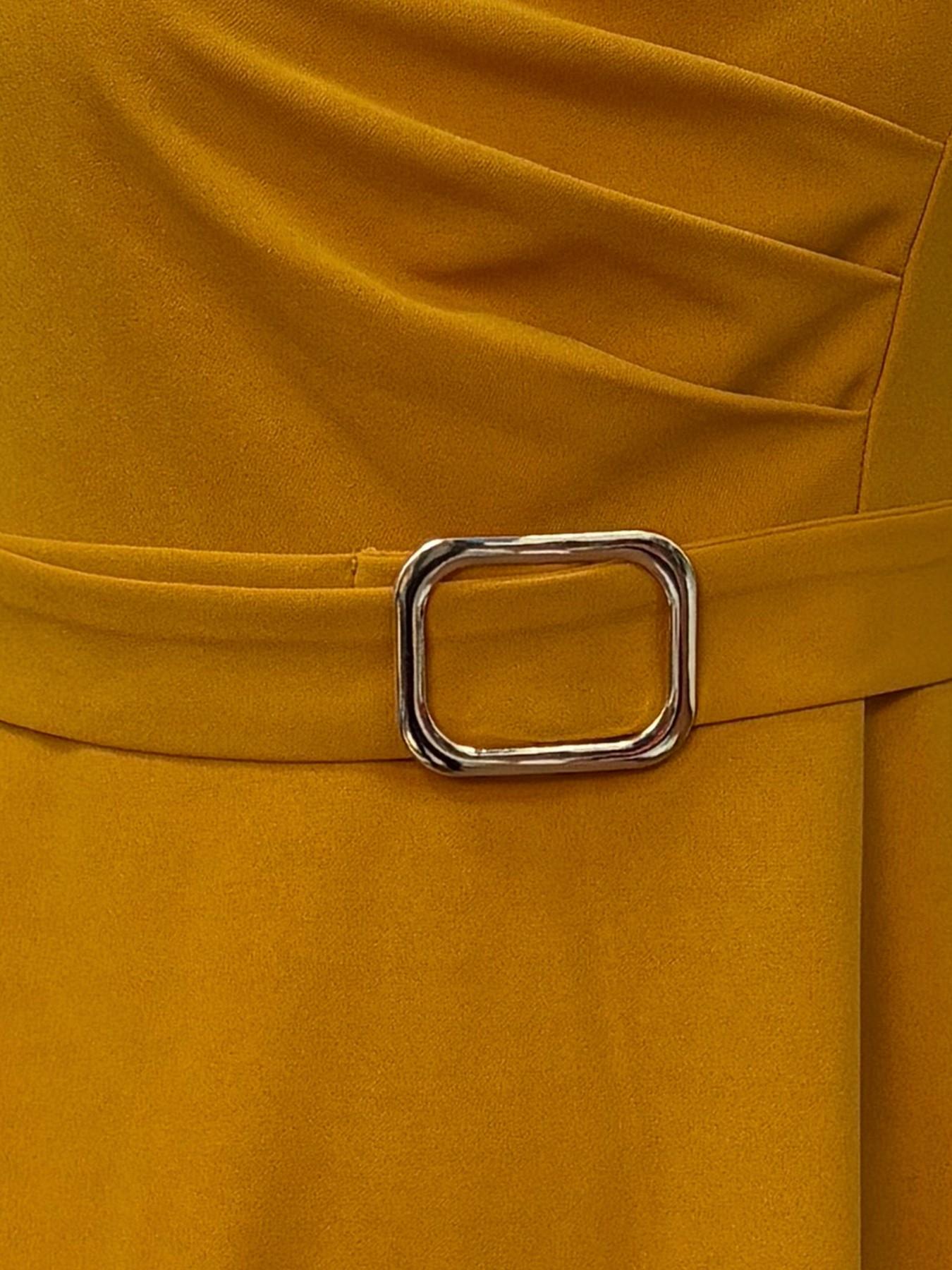 Summer Camel Bubble Sleeve Midi Dress, Slim-Fitting A-Line with Waist Belt, Elegant Chic Everyday Office Wear, Perfect for Church Weddings Summer Camel Bubble Sleeve Midi Dress, Slim-Fitting A-Line with Waist Belt, Elegant Chic Everyday Office Wear, Perfect for Church Weddings