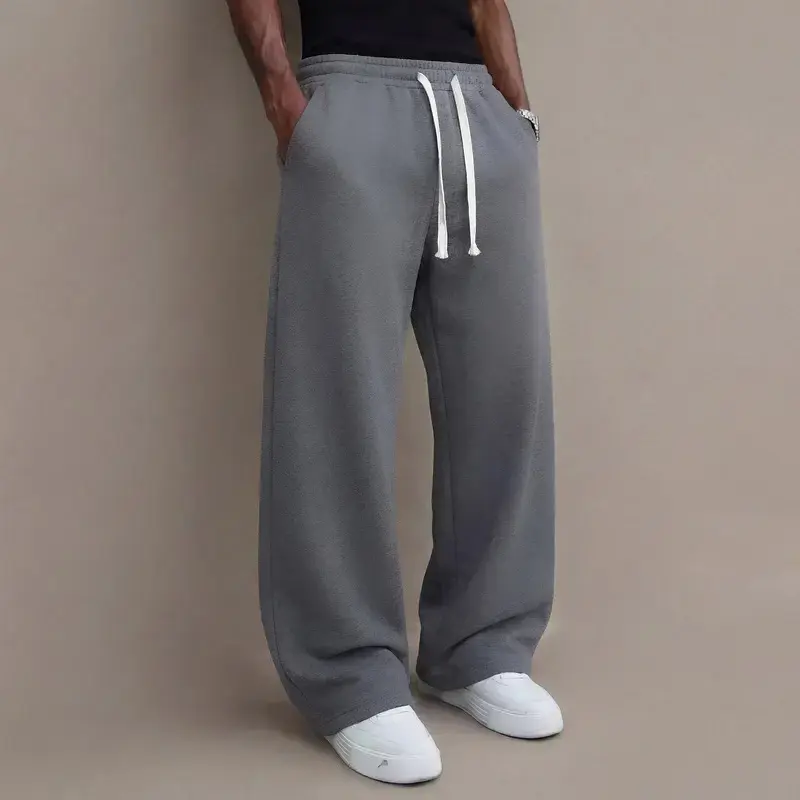 Men's autumn/winter knit trousers—comfortable and warm.
