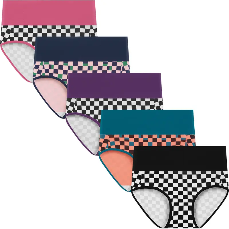 Women's high-waisted cotton panties