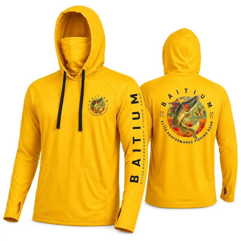 UPF 50 Sun Protection Long-Sleeve Hoodie (With Built-in Neck Gaiter)