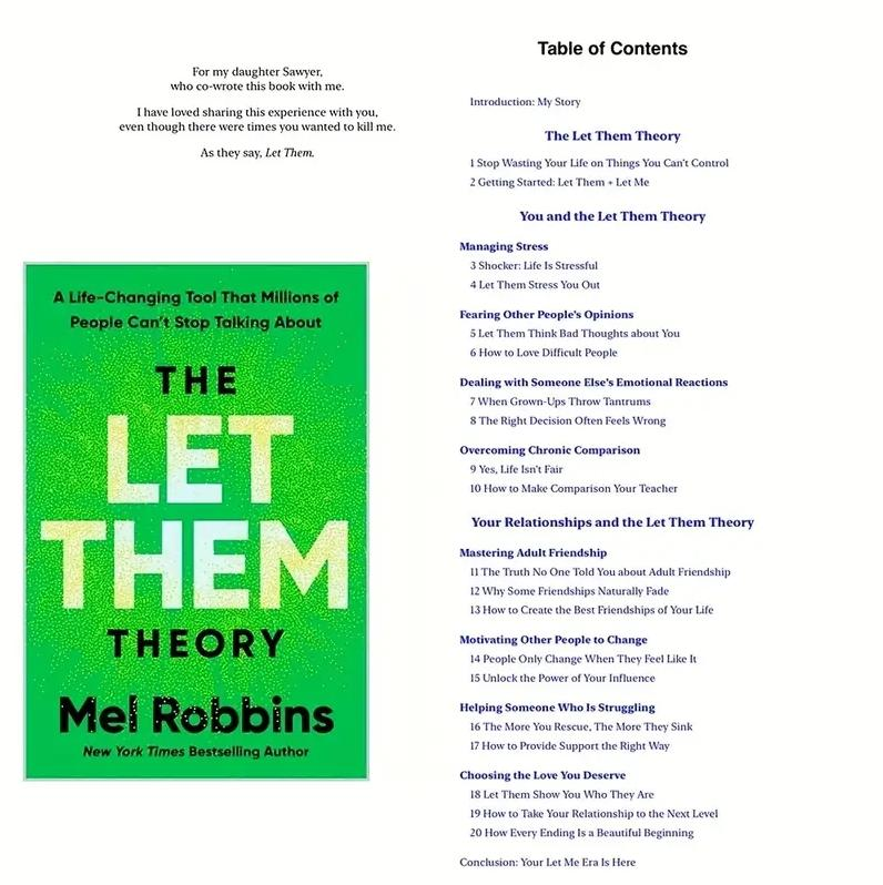 Mel Robbins The Let Them Theory Book: A Life-Changing Tool That Millions of People Can't Stop Talking About