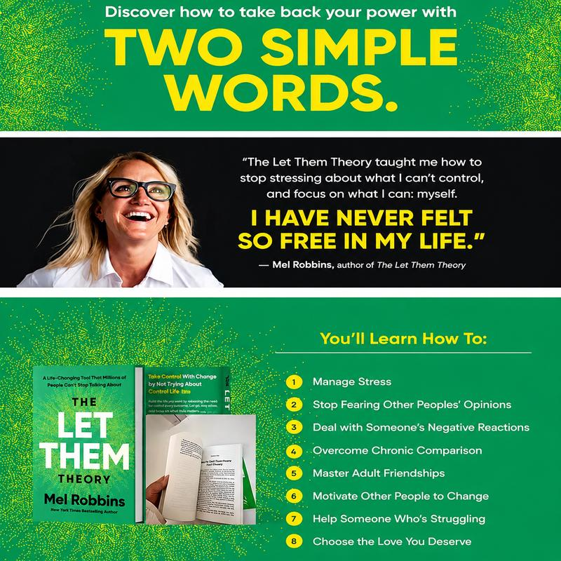 Mel Robbins The Let Them Theory Book: A Life-Changing Tool That Millions of People Can't Stop Talking About