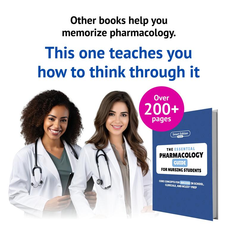 Nursing Pharmacology Study Guide | NCLEX Prep & Clinical Drug Reference (Full Color)