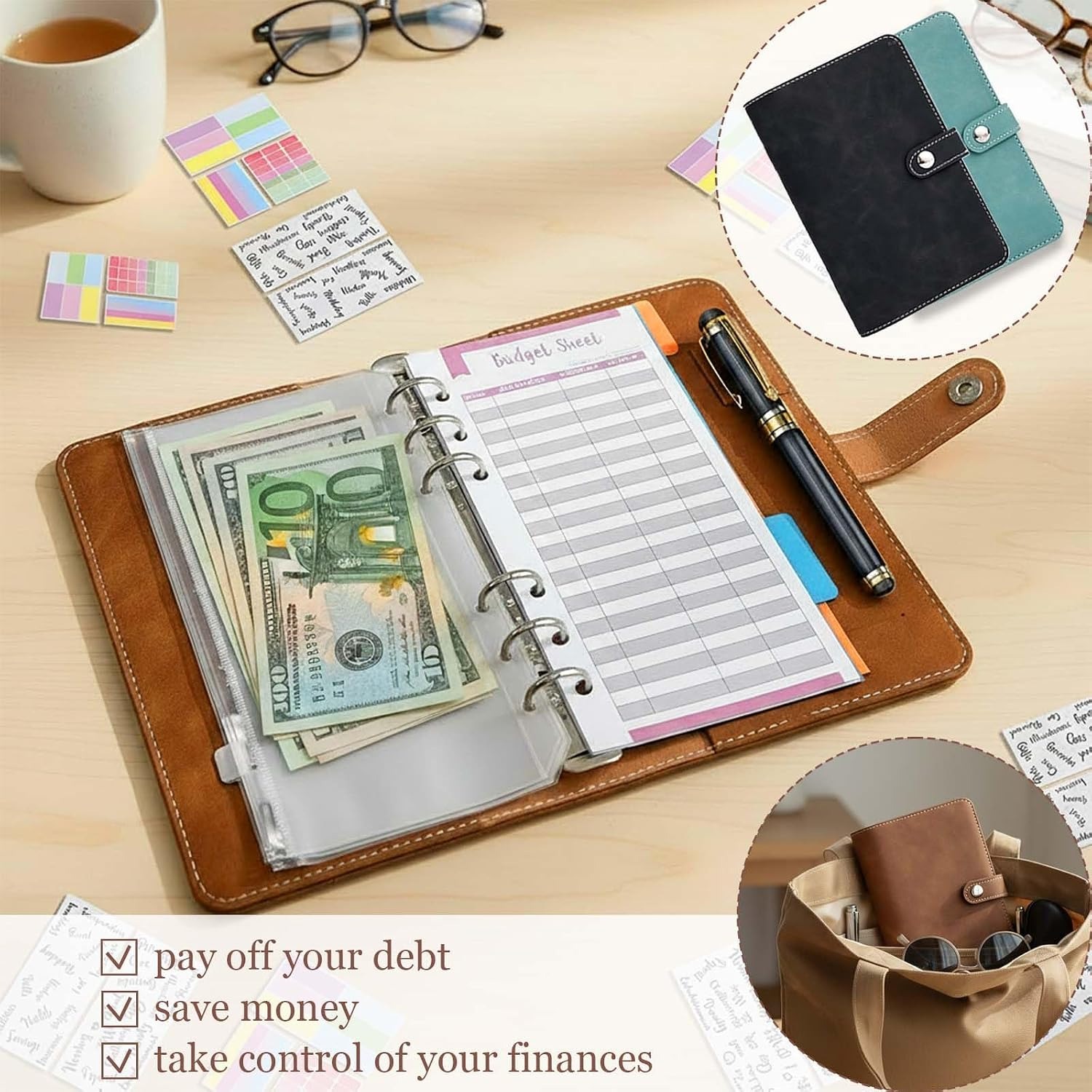 A6 savings notebook
