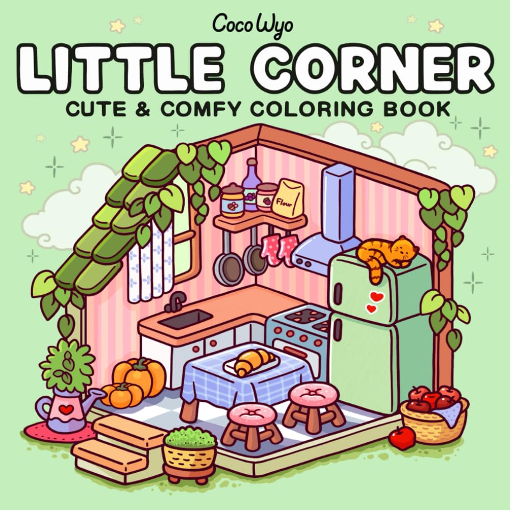 Little Corner: Coloring Book for Adults and Teens