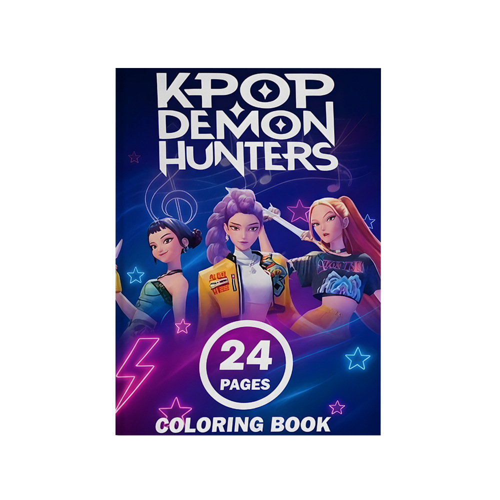 K-Pop Anime Coloring Book