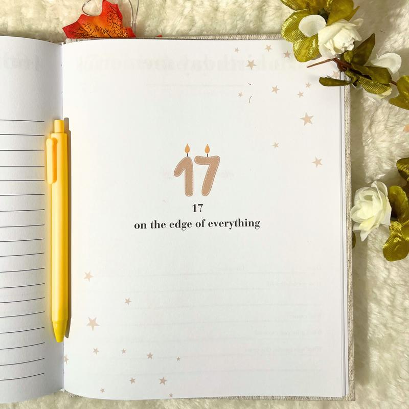 Aesthetic Linen Birthday Keepsake Journal | Letters to My Child Memory Book | Heirloom Baby Memory Book & Meaningful Baby Shower Gift