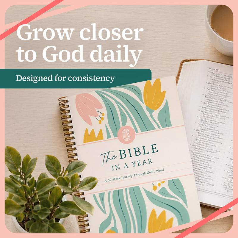 52-Week Spiritual Growth Study Guide | Spiral-Bound Interactive Devotional Journal