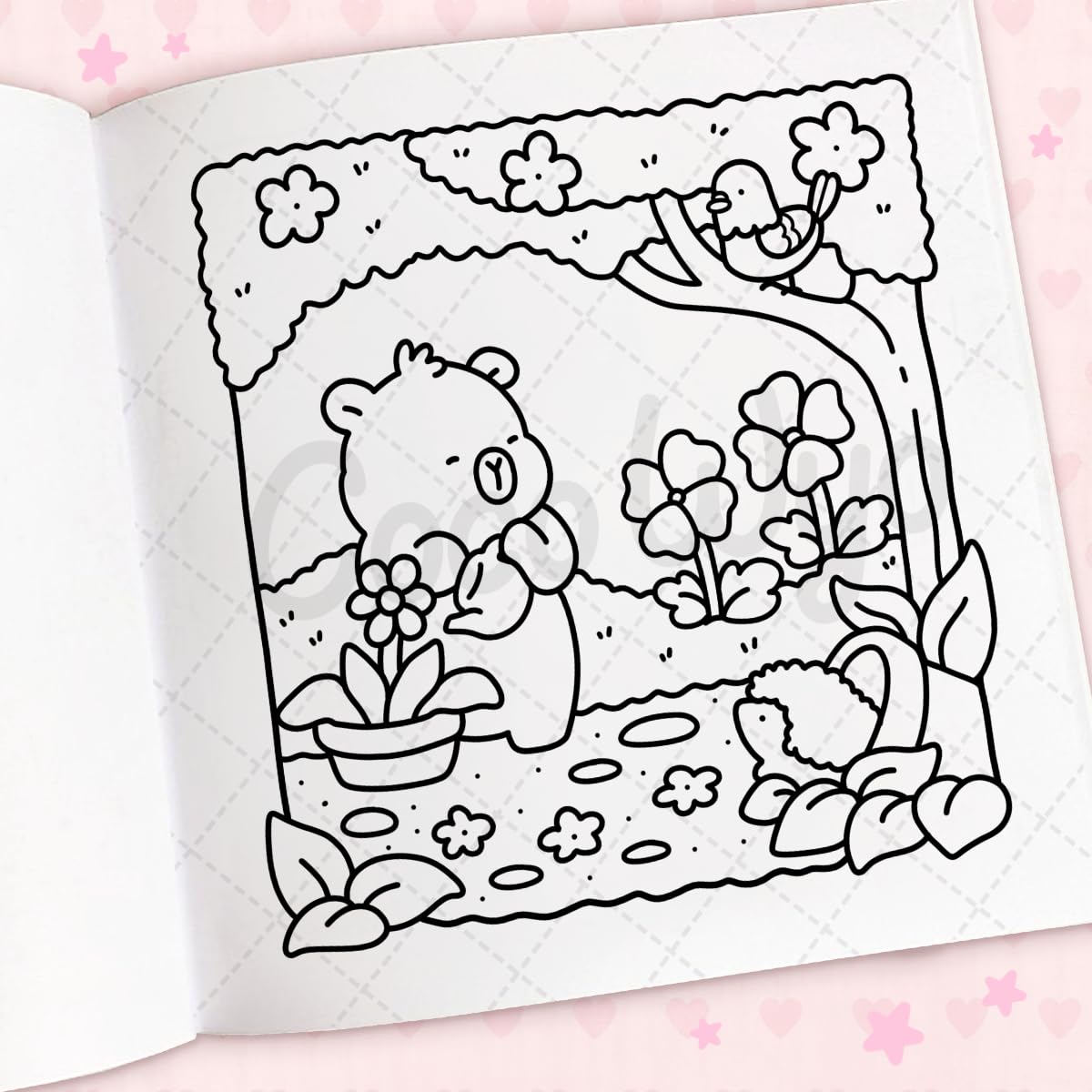 Cozy Cuties: Coloring Book for Adults and Kids