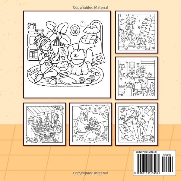 Cozy Times: Coloring Book for Adults and Teens