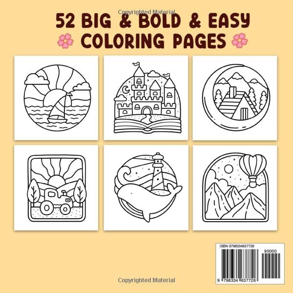 Simple Art: Coloring Book for Adults and Teens