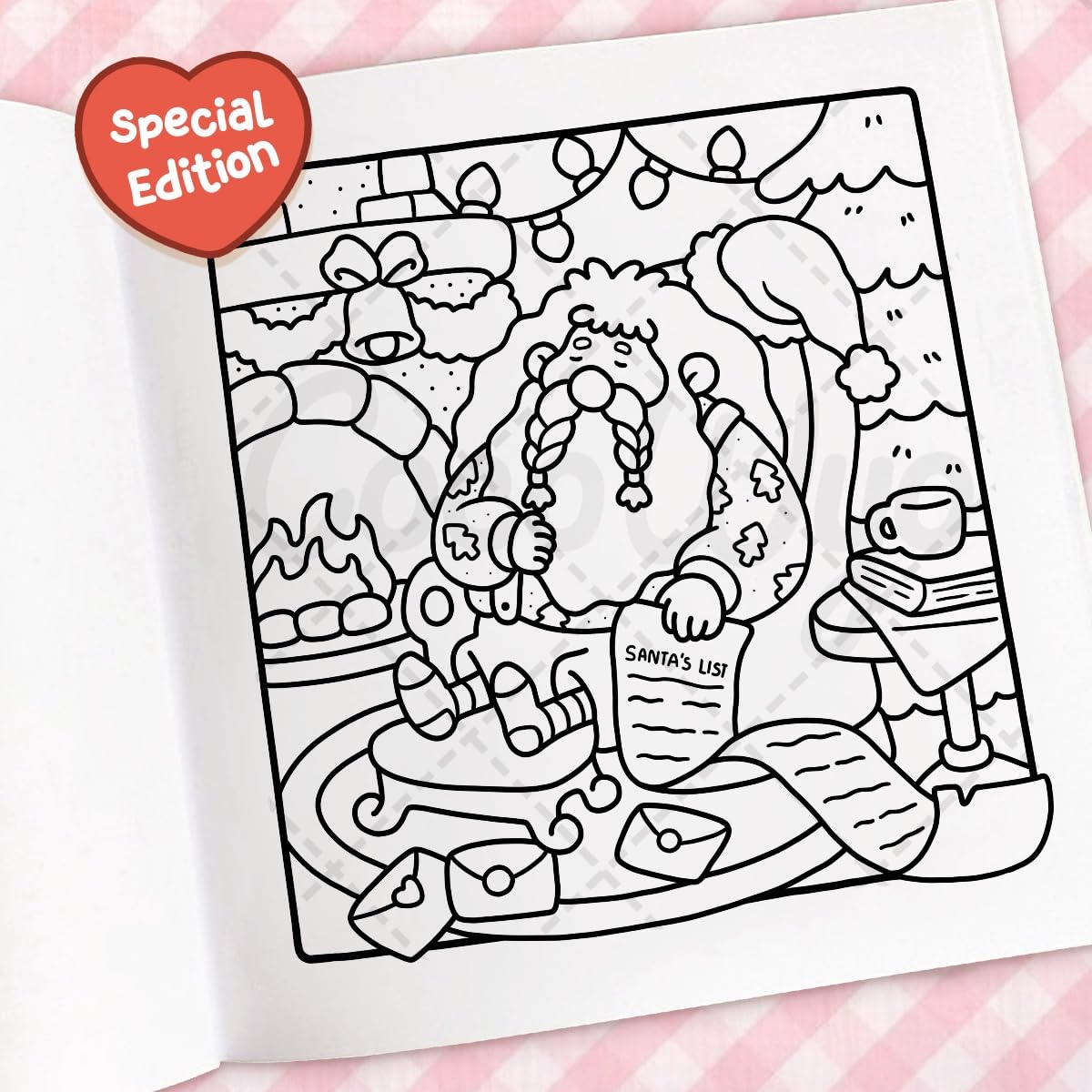 Cozy Christmas: Coloring Book for Adults and Kids
