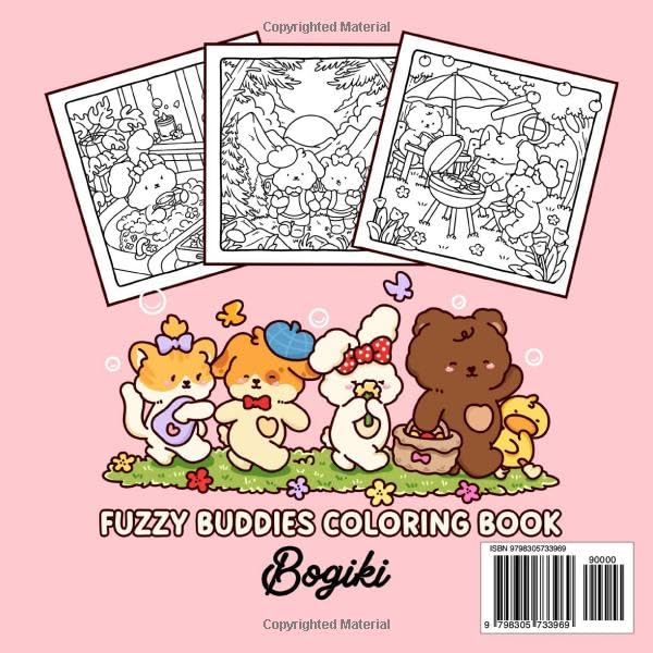 Spring Moments: A Coloring Book of Fuzzy Animal Friends