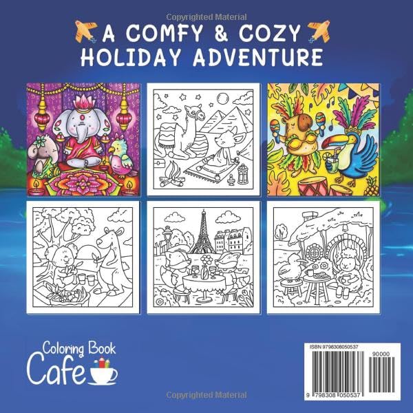 Cozy Escapes: Coloring Book for Adults and Teens