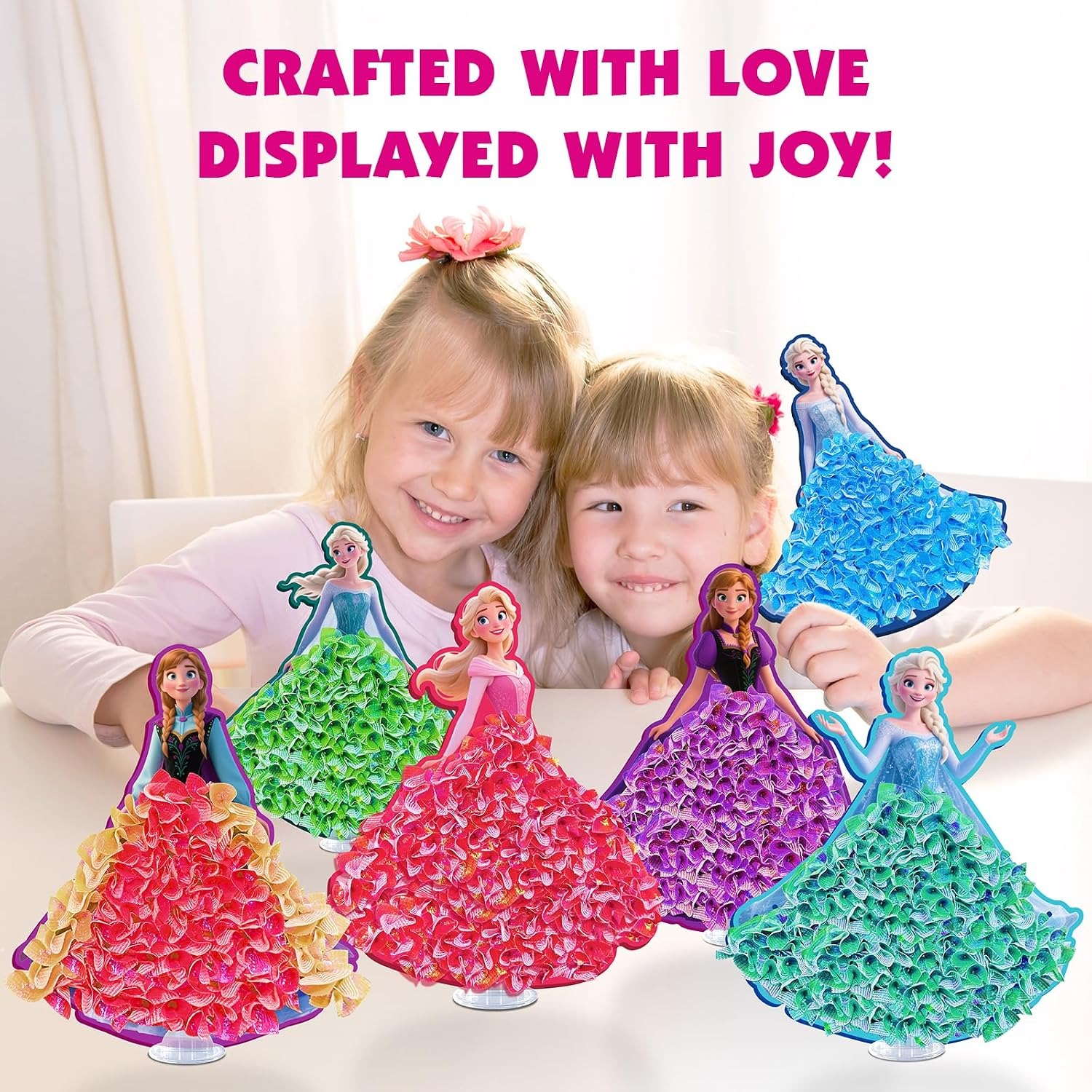 Poke-in 4-in-1 Diamond Painting Kits & Art Magic Princess Craft Kit Stuffers - Watercolor DIY Gifts for Girls