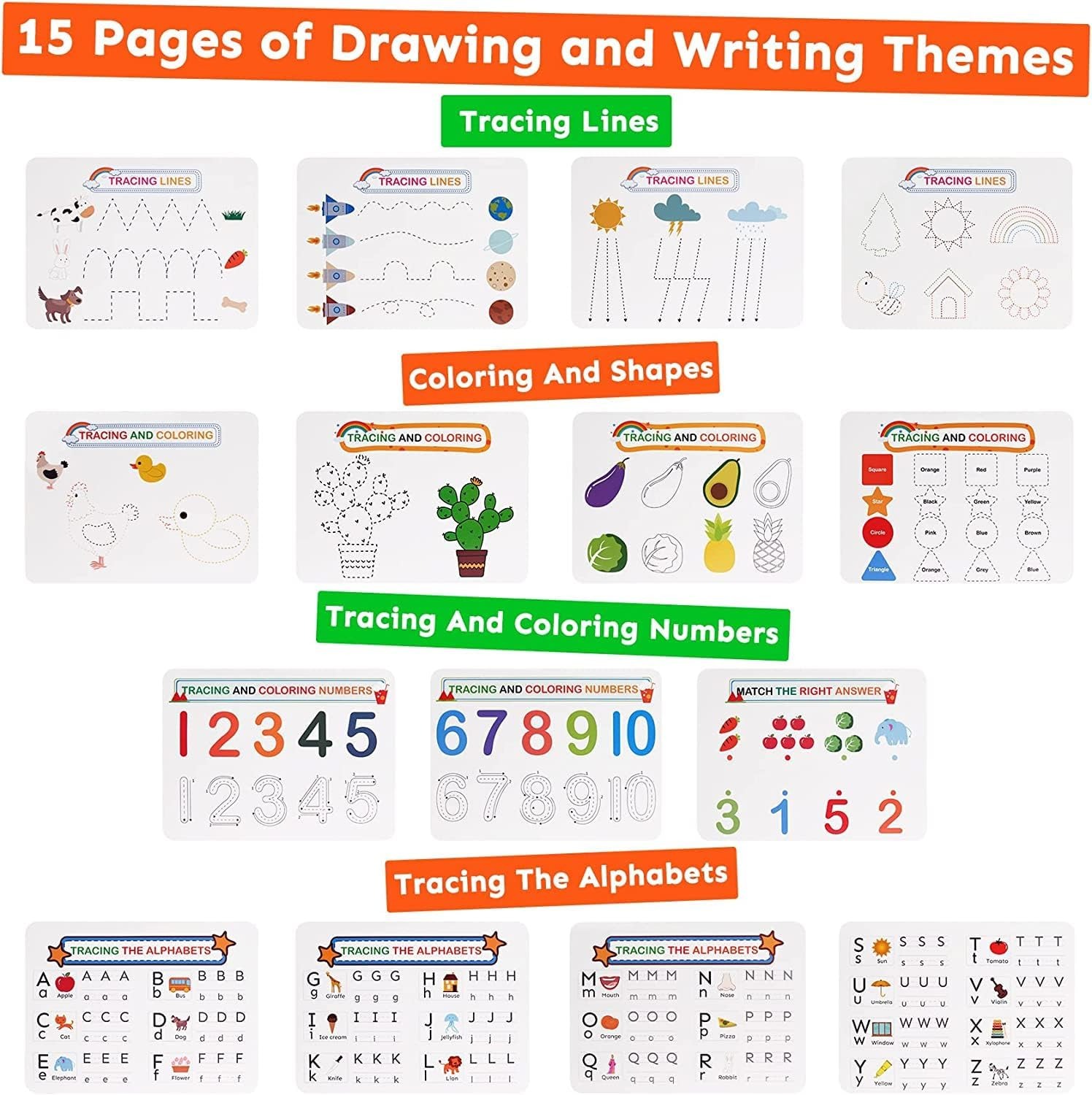 Montessori Busy Book 30 Themes for Kids