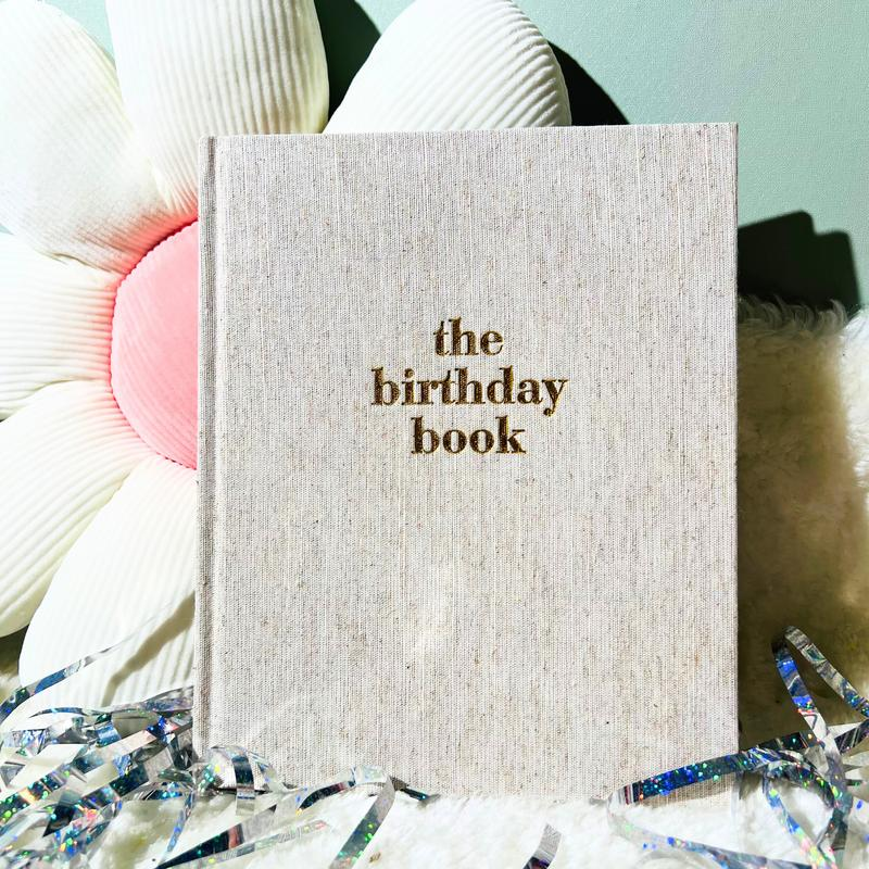 Aesthetic Linen Birthday Keepsake Journal | Letters to My Child Memory Book | Heirloom Baby Memory Book & Meaningful Baby Shower Gift